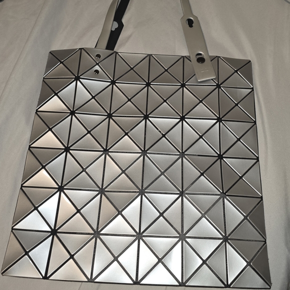Issey Miyake Baobao Silver Tote Bag Used